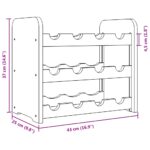 Casier à vin 43x25x37 cm bois de pin massif – Image 7