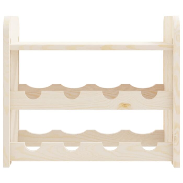 Casier à vin avec panneau supérieur 43x25x37 cm bois pin massif – Image 3