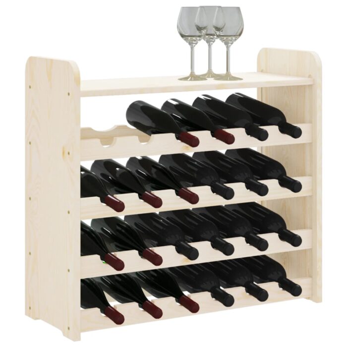 Casier à vin et panneau supérieur 67,5x25x60 cm bois pin massif – Image 2