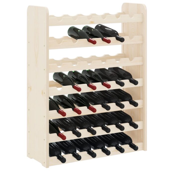 Casier à vin 67,5x25x87 cm Bois de pin massif – Image 2