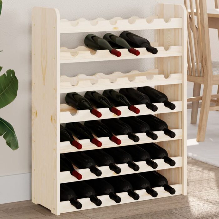 Casier à vin 67,5x25x87 cm Bois de pin massif – Image 1