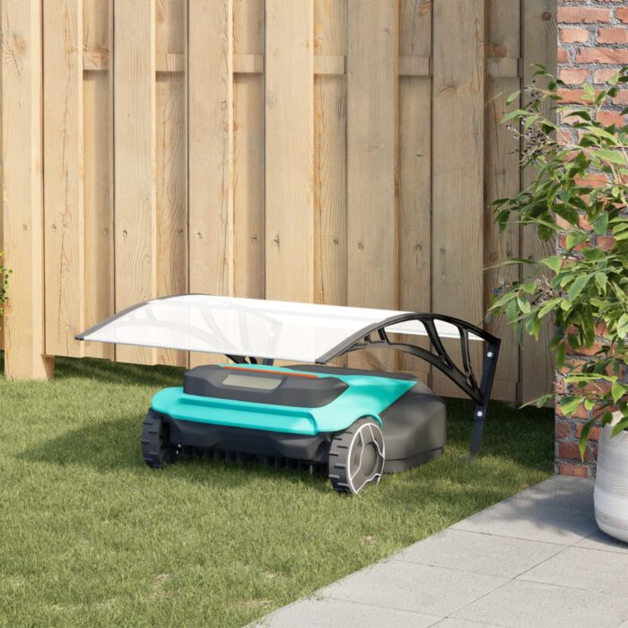 Garage pour robot tondeuse noir 80x101x46 cm – Image 1