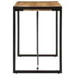 Table à manger 120x55x76 cm bois de manguier massif brut – Image 2