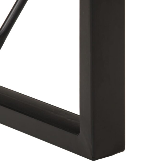 Table à manger 120x55x76 cm bois de manguier massif brut – Image 4