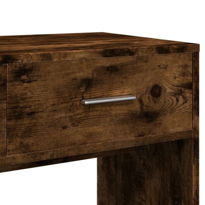 Ensemble de coiffeuse 3 pcs chêne fumé bois d'ingénierie – Image 7