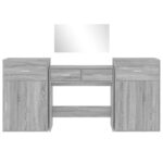 Ensemble de coiffeuse 4 pcs sonoma gris bois d'ingénierie – Image 3