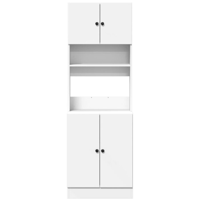Armoire de cuisine blanc 60x50x180 cm bois d'ingénierie – Image 2