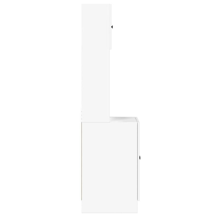 Armoire de cuisine blanc 60x50x180 cm bois d'ingénierie – Image 3