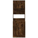 Armoire de cuisine chêne fumé 60x50x180 cm bois d'ingénierie – Image 2