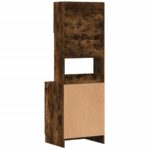 Armoire de cuisine chêne fumé 60x50x180 cm bois d'ingénierie – Image 4