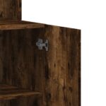 Armoire de cuisine chêne fumé 60x50x180 cm bois d'ingénierie – Image 7