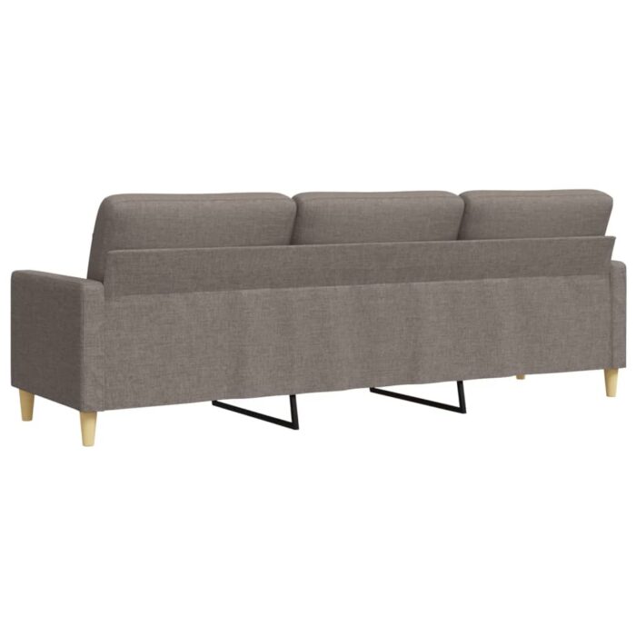Canapé à 3 places Taupe 210 cm Tissu – Image 4