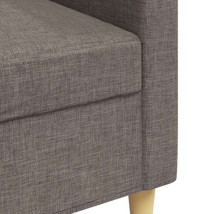 Canapé à 3 places Taupe 210 cm Tissu – Image 5