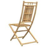 Chaises pliables de jardin lot de 6 46x66x99 cm bambou – Image 4