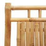 Chaises pliables de jardin lot de 8 46x66x99 cm bambou – Image 6