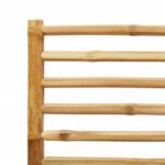 Chaises pliables de jardin lot de 6 43x54x88 cm bambou – Image 6