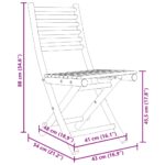 Chaises pliables de jardin lot de 6 43x54x88 cm bambou – Image 7
