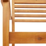 Chaises de jardin lot de 4 59x55x85 bois massif d'acacia – Image 7
