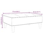 Repose-pied gris clair 77x55x31 cm velours – Image 6