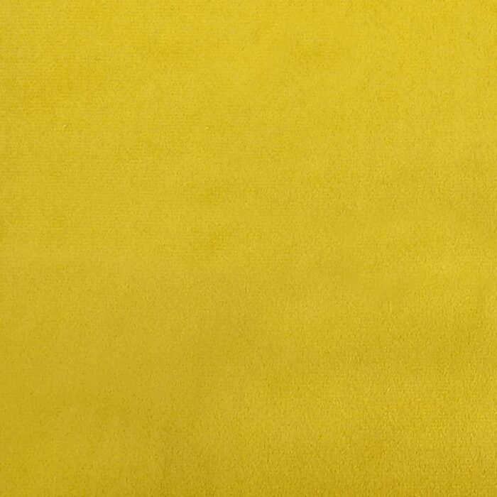 Repose-pied jaune 77x55x31 cm velours – Image 5