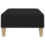 Repose-pied noir 77x55x31 cm tissu – Image 3