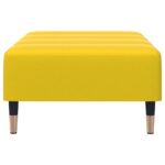 Repose-pied jaune 77x55x31 cm velours – Image 3