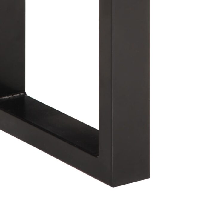 Banc 160 cm bois d'acacia massif et acier – Image 6