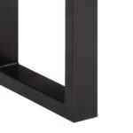 Banc 160 cm bois de récupération massif et acier – Image 6