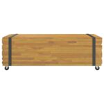 Table basse 110x45x35 cm bois massif de teck – Image 2