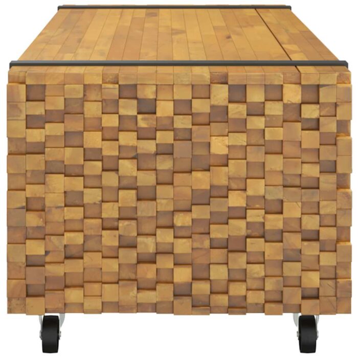Table basse 110x45x35 cm bois massif de teck – Image 3