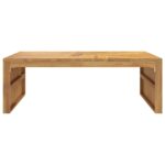 Table basse 110x60x38 cm bois de teck solide – Image 2