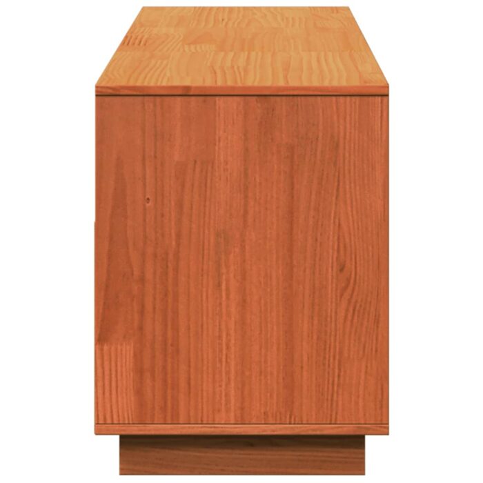 VXL8721102631269_g_en_hd_5.jpg Meuble TV cire marron 140x37x50 cm bois pin massif – Image 5