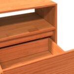 Meuble TV cire marron 140x37x50 cm bois pin massif – Image 8