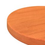 Dessus de table rond cire marron Ø30x2,5 cm bois de pin massif – Image 3