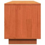 Meuble TV cire marron 140x35x40 cm bois pin massif – Image 5