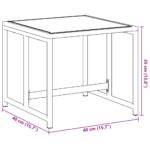 Tabourets de jardin 4 pcs noir acier et textilène – Image 7