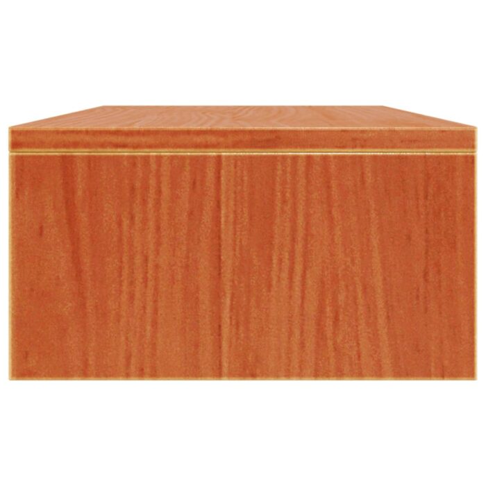 Support de moniteur marron miel 50x24x13 cm bois de pin solide – Image 4