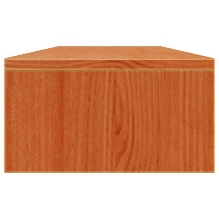 Support de moniteur marron miel 100x24x13 cm bois de pin solide – Image 3