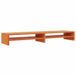 Support de moniteur marron miel 100x24x13 cm bois de pin solide – Image 4
