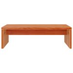 Support de moniteur marron miel 50x27x15 cm bois de pin solide – Image 3