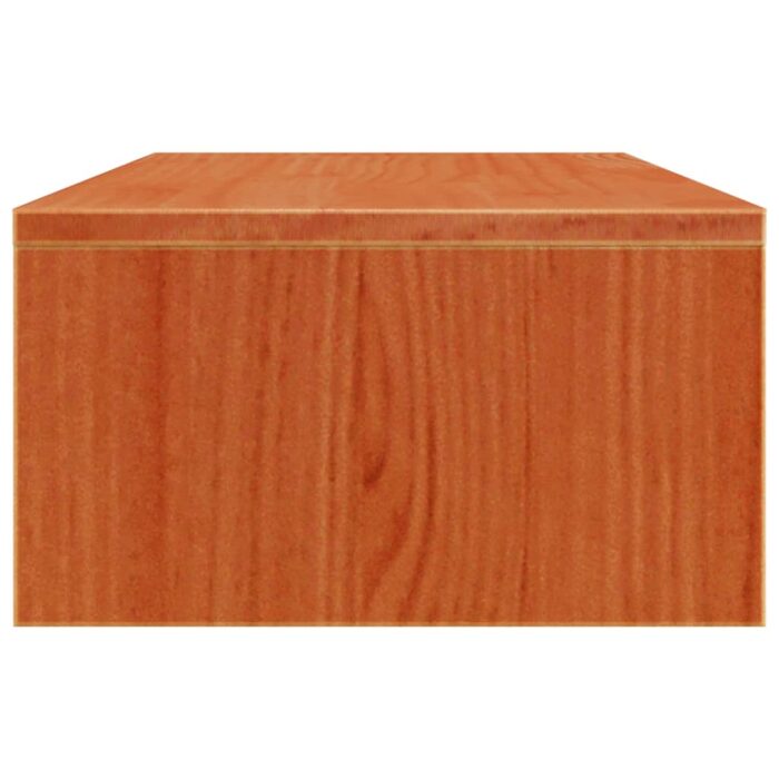 Support de moniteur marron miel 50x27x15 cm bois de pin solide – Image 4