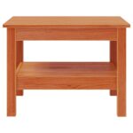 Table basse cire marron 55x55x40 cm bois massif de pin – Image 3