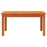 Table basse cire marron 80x50x40 cm bois massif de pin – Image 3