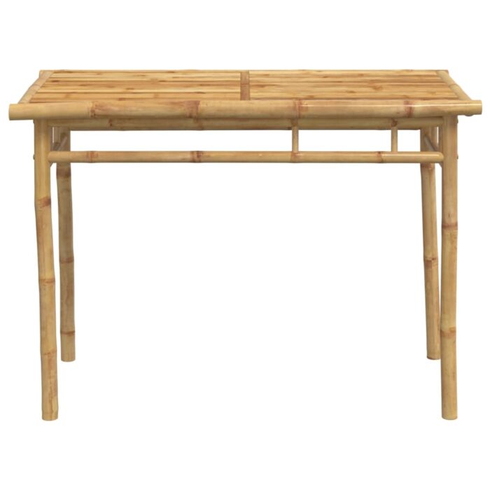 Table à manger de jardin 110x55x75 cm bambou – Image 2