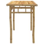 Table à manger de jardin 110x55x75 cm bambou – Image 3
