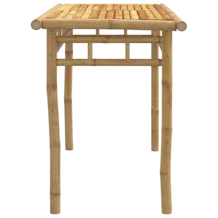 Table à manger de jardin 110x55x75 cm bambou – Image 3