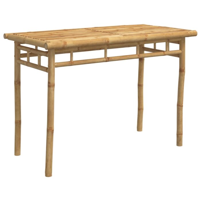 Table à manger de jardin 110x55x75 cm bambou – Image 4