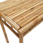 Table à manger de jardin 110x55x75 cm bambou – Image 5