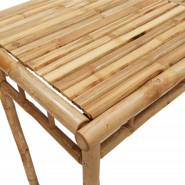 Table à manger de jardin 110x55x75 cm bambou – Image 5