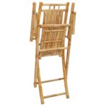 Chaises pliables de jardin lot de 2 53x66x99 cm bambou – Image 6